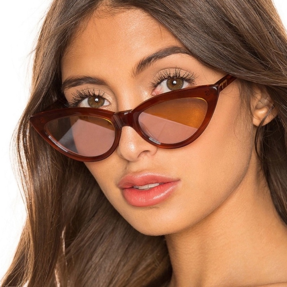 REVOLVE Brown Tortoiseshell Cat Eye Sunglasses